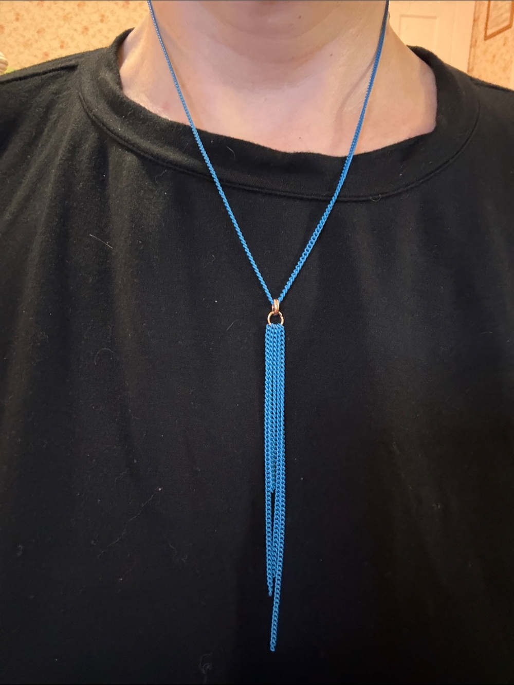 Hand-Crafted Turquoise Tassel Pendant Necklace - Women's Jewelry